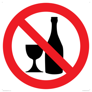Prohibition: No alcohol